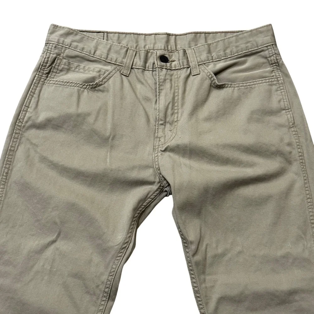 Levis 511 Slim Fit Pants Mens 36x30 Khaki Beige Low Rise